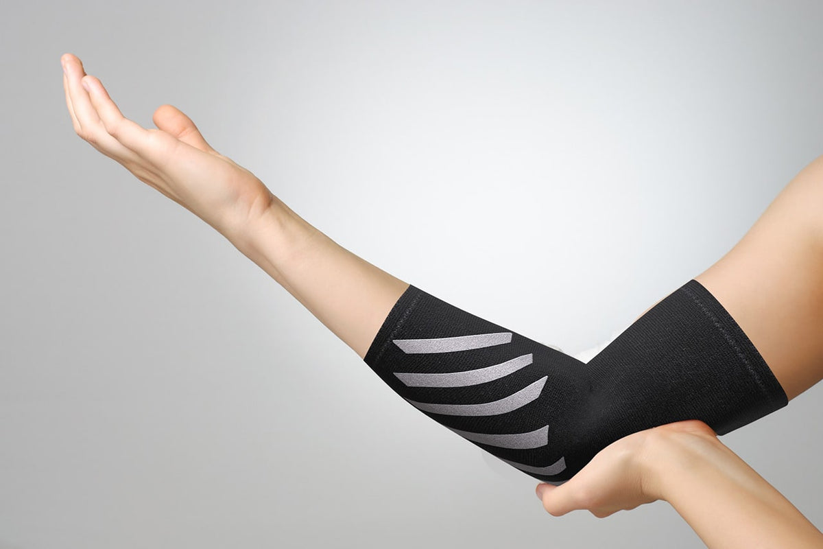 Bicep & Tricep Tendonitis Brace Compression Sleeve - Pain Relief for Bicep  and Tricep Muscle Strains, Upper Arm Support (L/XL Width-4)