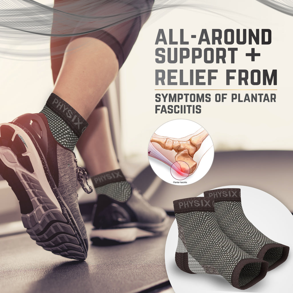 Serenily Plantar Faciitis Socks - Toeless Socks for Foot Pain