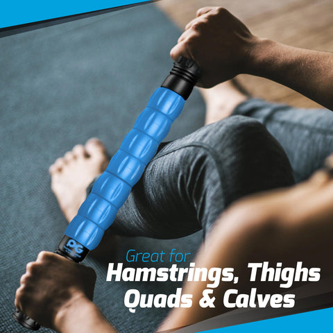 Physix Gear Sport Muscle Roller Stick - Best Deep Tissue Massager for  Trigger Points, Leg Cramps, Quads, Calf & Hamstring Tightness - Myofascial